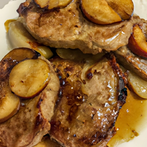 Pork Chops with Onion and Apple