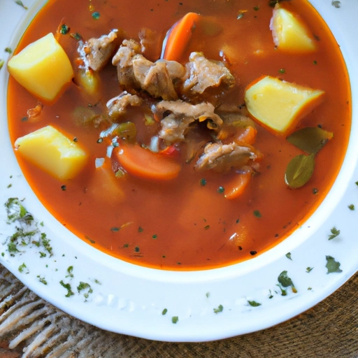 Pork Goulash soup