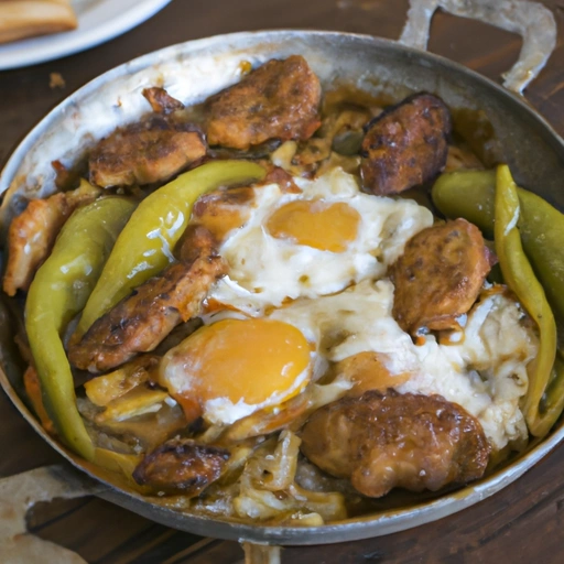 Kebap Kavarma z wieprzowiną i jajkami