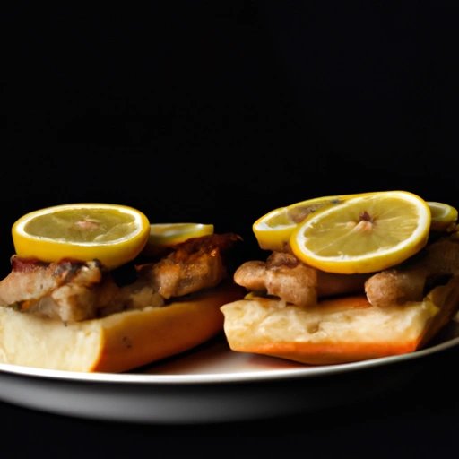 Pork Piccata Sandwiches