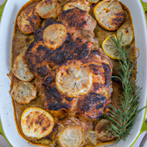 Pot-roasted Pork in White Wine with Garlic, Fennel, and Rosemary