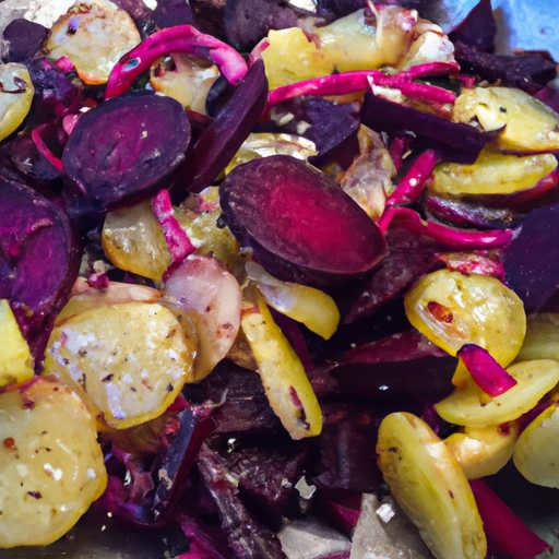 Potatoes with Beetroots