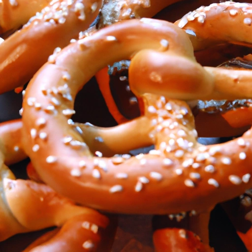 Pretzels with sesame