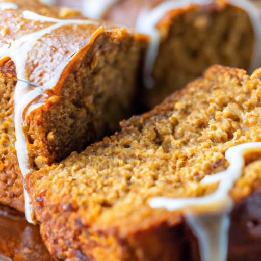 Pumpkin Bread topped with Crystallized Ginger
