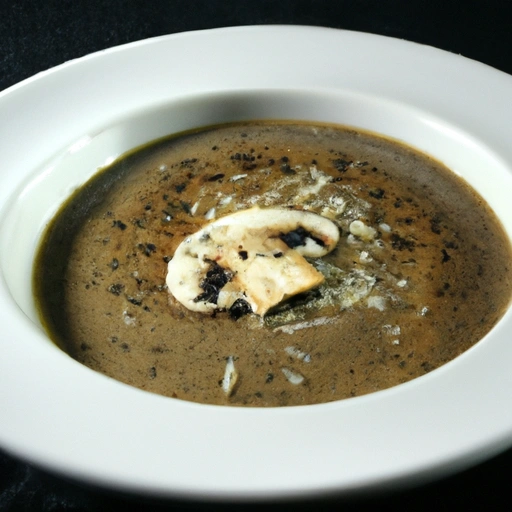 Purée of Portabello Mushroom Soup