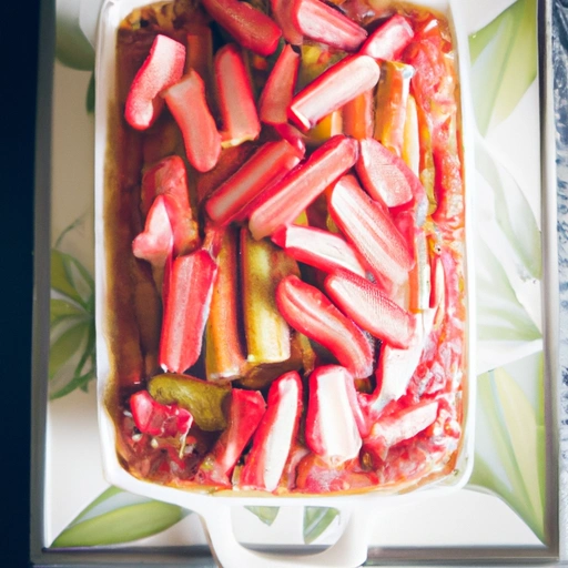 Szybki i łatwy ciasto truskawkowo-rabarbarowe