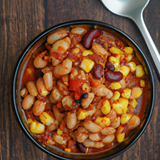Quick meal - beans, corn