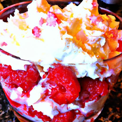 Raspberry Strawberry Trifle