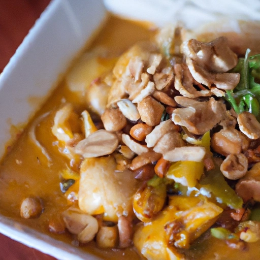 Red Curry Cambogee with Meat and Peanuts
