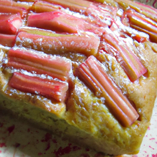 Rhubarb and Ginger Cake