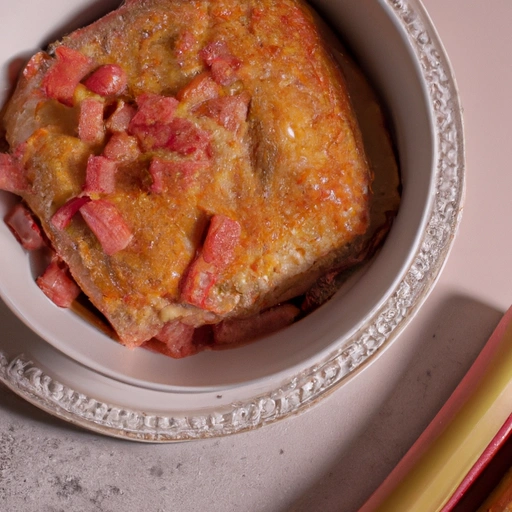 Rhubarb Pudding