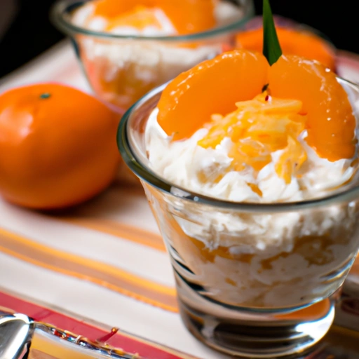 Rice Cream with Mandarin Oranges