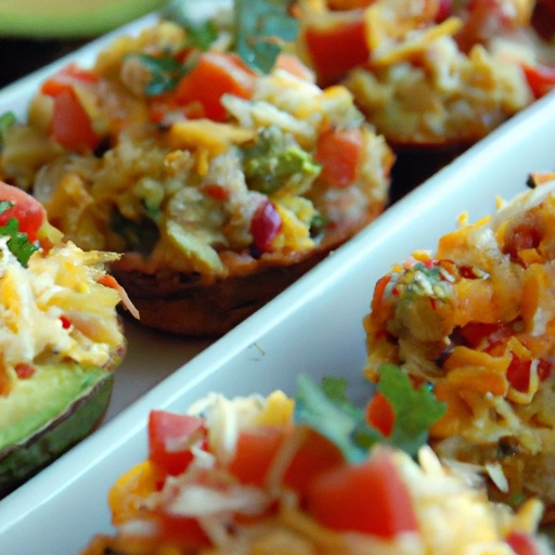 Rice Cups with Guacamole and Salsa