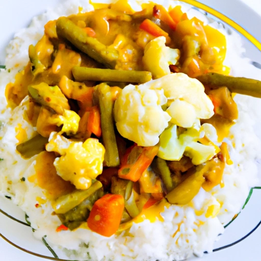 Ryż, Warzywa i Curry