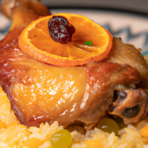 Roast Chicken with Orange Rice
