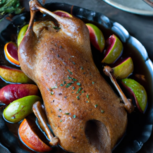 Roast Goose with Fruit Stuffing