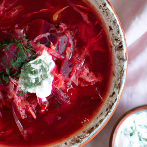 Roasted Beet Borscht