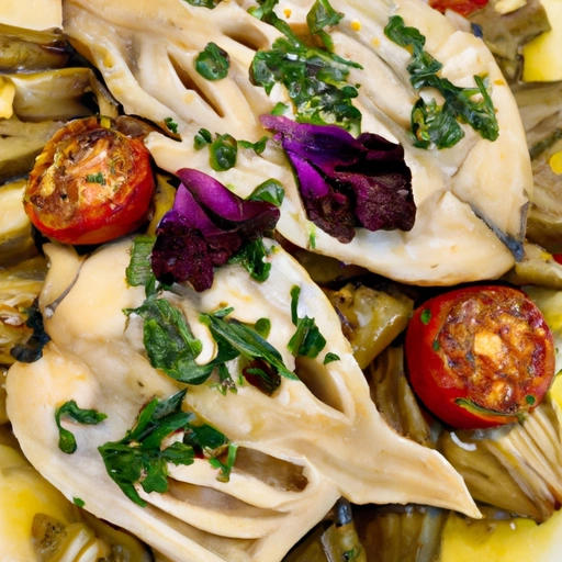 Roasted Fish with Artichokes