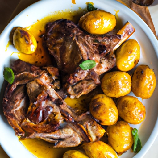 Roasted Lamb with Potatoes