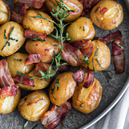 Roasted Potatoes with Bacon and Rosemary