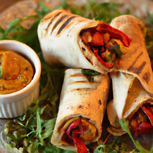 Roasted Red Pepper Wraps