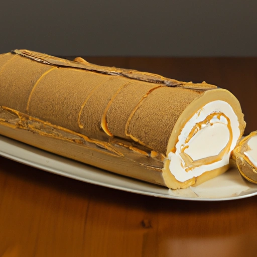 Rolled Cake with Whipped Cream