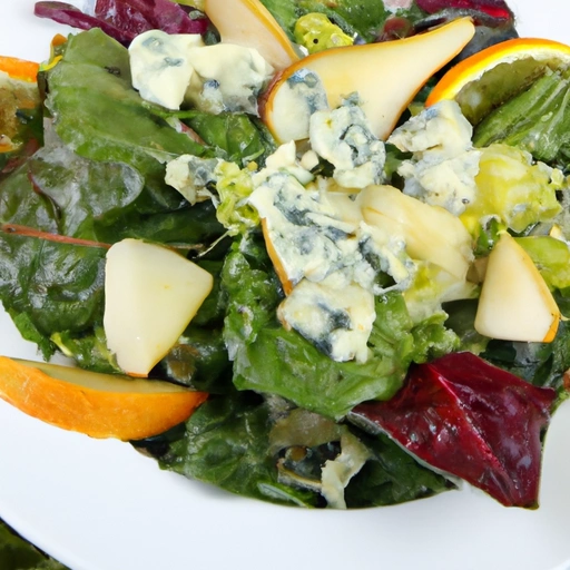 Romaine, Pear and Blue Cheese Salad