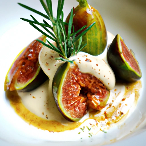 Rosemary- and Honey-Poached Figs with Lime Sabayon