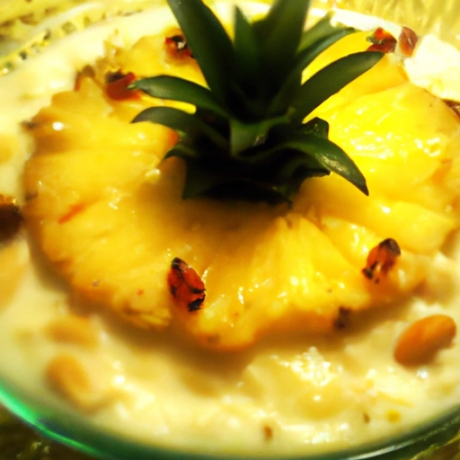 Royal Pineapple Rice Pudding