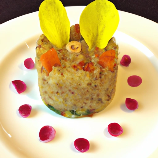 Timbale z szafranowym quinoa