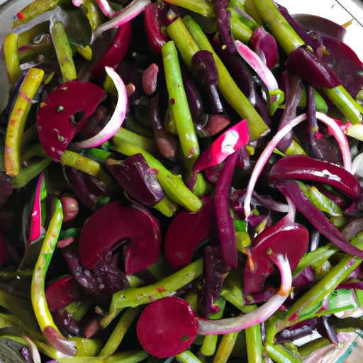 Salad of Green Beans, Onions and Beets