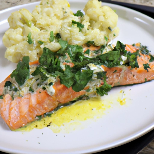 Salmon Filets with Herb Topping
