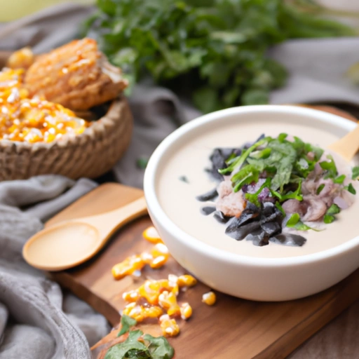 Pikantna zupa z czarnymi fasolami i kukurydzą