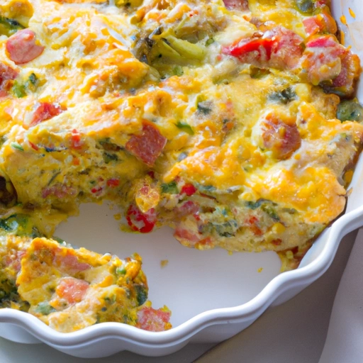 Savory Broccoli Bread Pudding Casserole