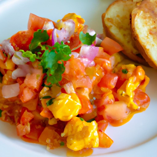 Scrambled Eggs with Fresh Salsa