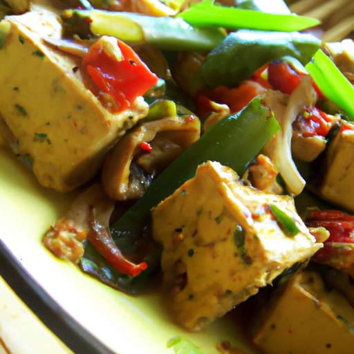 Scrambled Tofu with Vegetables