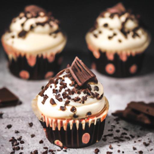 Self-filled Chocolate Cupcakes