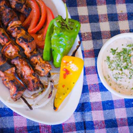 Shish Kebabs with Tahini Sauce