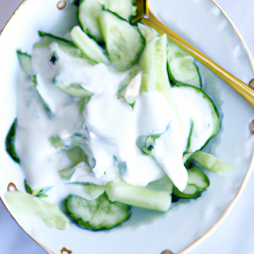 Shorbat Robe Yoghourt and cucumber salad