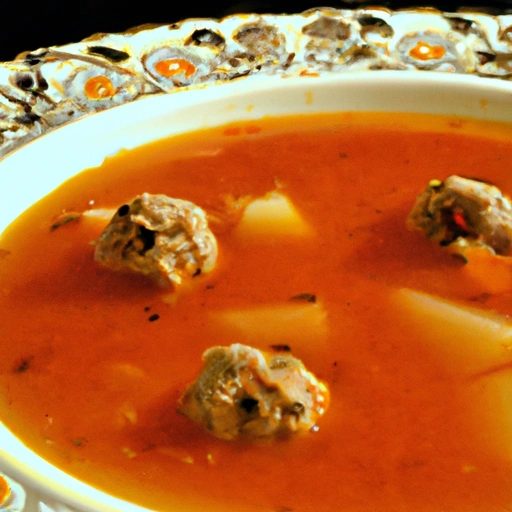 Shourabat El Qeema (Meatball Soup)
