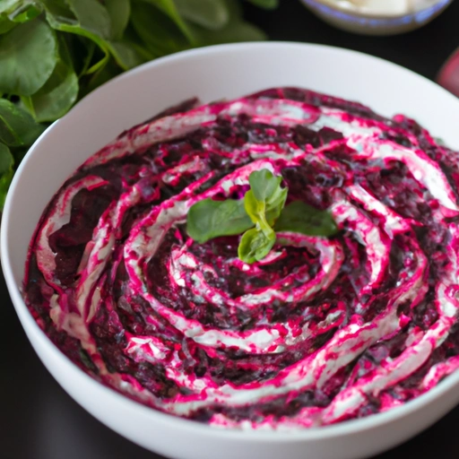 Shredded Beets with Thick Yogurt