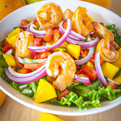 Shrimp Salad with Mango Dressing