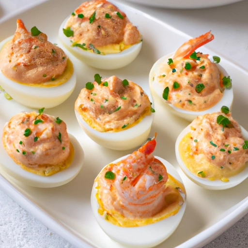 Shrimp-stuffed Eggs