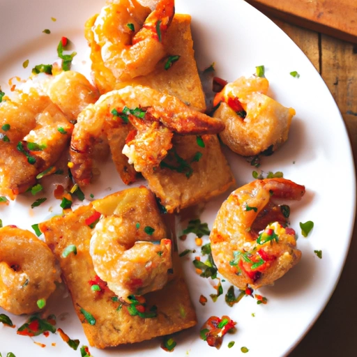 Shrimp With Garlic and Toasted Bread Crumbs