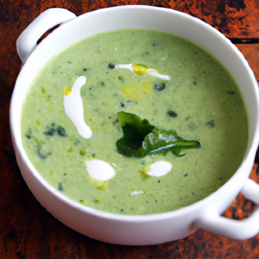 Sight-saving Curried Spinach-Potato Soup