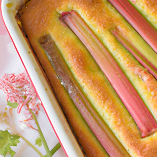 Simple Rhubarb Cake