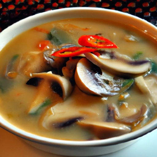 Zupa grzybowa z Singapuru