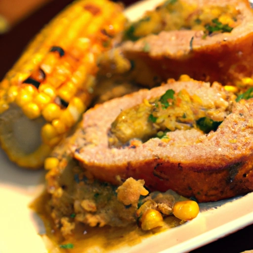 Skillet Pork with Cornbread Stuffing