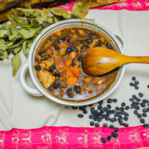 Sopas de Habichuelas negra - Black bean soup