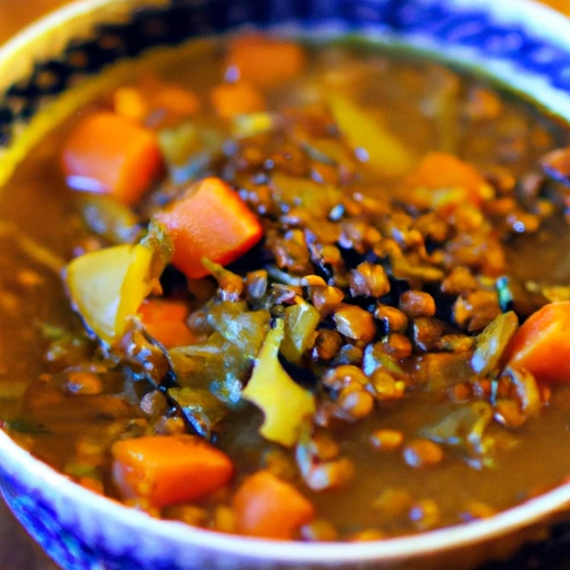 Soupe aux Lentilles et Légumes